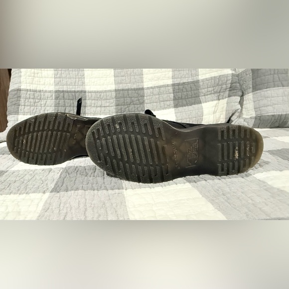 Dr. Martens 1460 Vena Satin Black Boots with Silver Embroidery - Picture 5 of 7